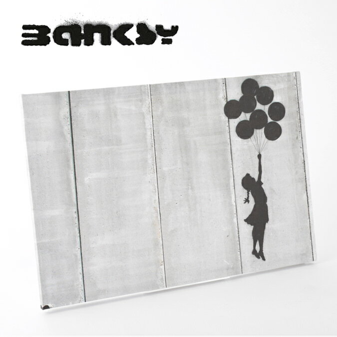 BANKSY CANVAS ART ガールウィズバルーン キャンバス アートファブリックパネル