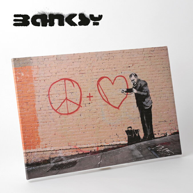 BANKSY CANVAS ART キャンバスアートファブリックパネル