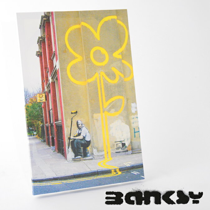 BANKSY CANVAS ART キャンバス アートファブリックパネル