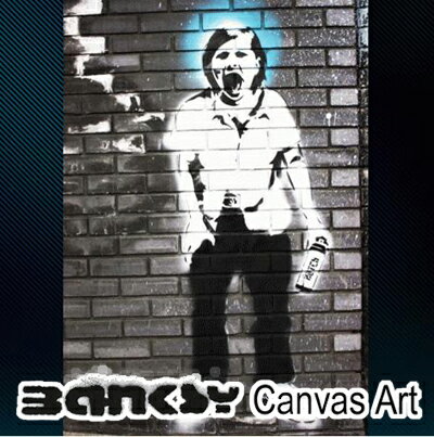 バンクシー 壁掛け アート アートパネル アートフレーム BANKSY CANVAS ART バンクシー