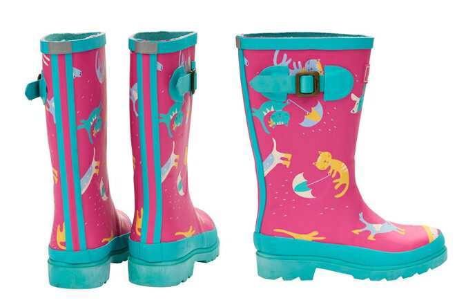 Joules ジュールス 子供用 長靴 レインブーツ ジュニア ガールズ ウェリー キッズ ギフト トラッド