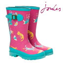 Joules ジュールス 子供用 長靴 レインブーツ ジュニア ガールズ ウェリー キッズ ギフト トラッド