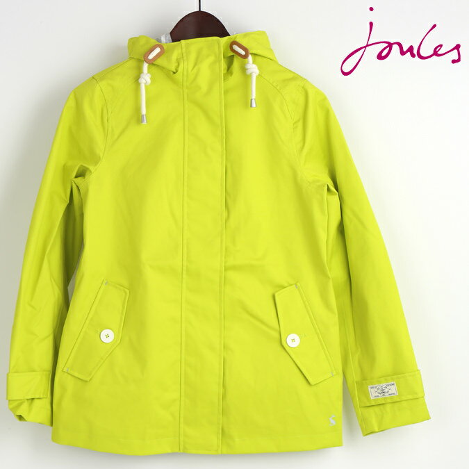 Joules ジュールス ジャケット ウォータープルーフ アウトドアジャケット ブライトライム 無地 防水 撥水加工 UKブランド レディース ギフト トラッド