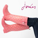 【訳あり】 Joules ジュールス 長靴 レインブーツ ラバーブーツ ウェリープリント WELLY PRINT ピンク ドット レディース ギフト トラッド