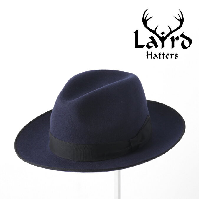 Laird Hatters メンズ トリルビーハット フェドラハット 英国製 ウールハット フェルトハット レアードハッター 20s Harold Trilby 帽子 イギリス製 ネイビー レディース モッズファッション 紳士 ホワイトデー トラッド