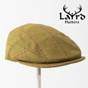 Laird Hatters メンズ キャスケット 英国製 ハンチング ウール ツイード ハンチング帽 チェック マスタード レアードハッター Shooting Flat Cap Tweed フラットキャップ ツイード 帽子 ゴフル イギリス製