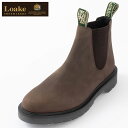 Loake England メンズ McCAULEY CHN チェルシーブーツ ロークイングランド 革靴 F 3E ブラウン Heat Sealed PVC ギ...