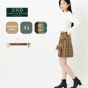 O'NEIL OF DUBLIN ウーステッドウール 100% エクストラベルト コンビネーション ミニ 45cm 2025 25AW 新作 キルト スカート 公式ハンガー オニール オブ ダブリン ラップスカート 巻きスカート ミニスカート Wベルト アイルランド製 レディース タータン チェック 無地