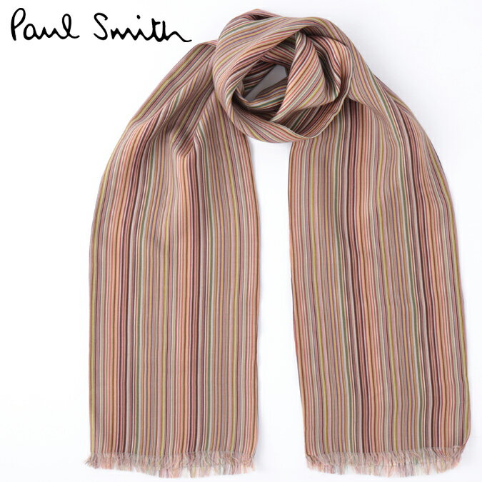 ポールスミス メンズ スカーフ Paul Smith ウール シルク リバーシブル イタリア製 モッズファッション ギフト トラッド