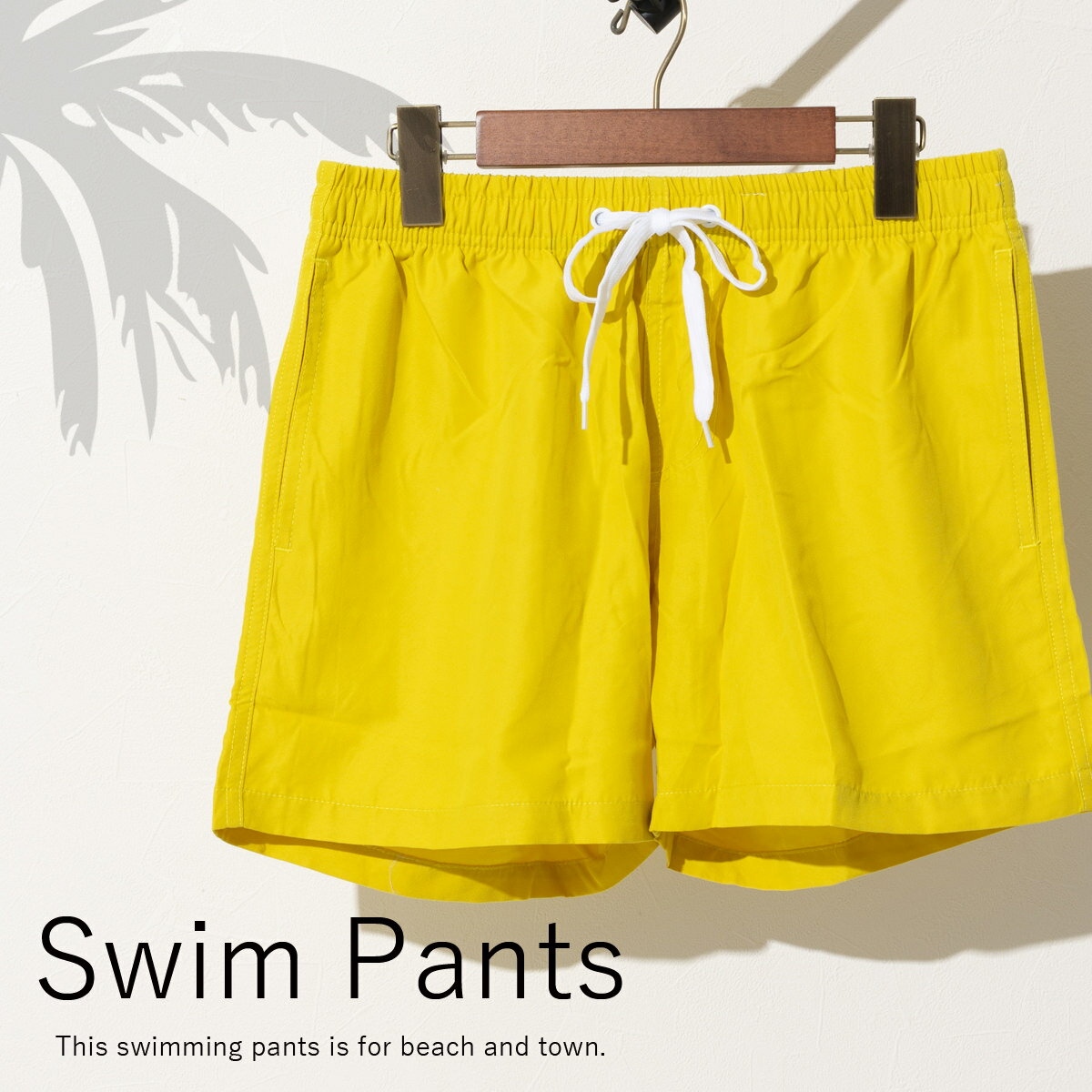 水陸両用 海パン Whitby Wear 水着 ショートパンツ ウィットビーウェア サーフ プレーンカラー 夏 スイムパンツ スイミング スイムウェア ブランド ブラック ピンク ホワイト イエロー オレンジ ライトグリーン パープル プレーン 無地 ユニセックス