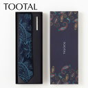 TOOTAL メンズ ネクタイピンギフトセット 100%上質シルク編み ネイビーペイズリー トゥータル ヴィンテージ オリジナル 祝い 卒業式 トラッド プレゼ...