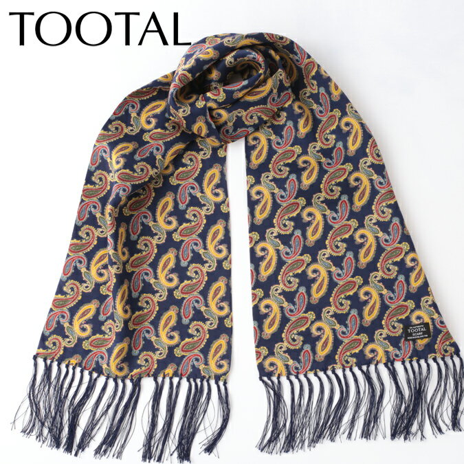 Tootal Vintage メンズ シルクスカーフ ペイズ