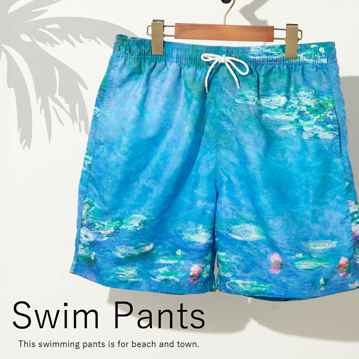 水陸両用 海パン Whitby Wear 水着 ショートパンツ ウィットビーウェア サーフ アートデザイン 絵画 夏 スイムパンツ スイミング スイムウェア ブランド ユニセックス
