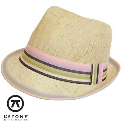 KEYONE Pacific Natural Rosa Straw Hat 商品名：keypacnauros カラー: ベージュ Beige S-M(頭周りを計測)：57cm L-XL(頭周りを計測)：60cm 素材：ペーパーストロー 100% 全国一律送料無料 帽子一覧はこちら！ ATLANTIS 一覧はこちら！ KEYONE キーヨンのストローハットです。 シンプルなベージュカラーをベースに カラフルなストライプリボンがとてもお洒落です☆ カジュアルからキレイめまで 幅広く活躍してくれるアイテムです。 頭にフィットし、被り心地も抜群です！ 通気性に優れているので涼しくお洒落を楽しめます♪ しっかりとした作りになっているので、 長く愛用して頂けます。 男性・女性問わずお使いいただけます。 プレゼントにもおススメです☆ 帽子一覧はこちら！ ATLANTIS 一覧はこちら！