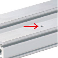 ピクチャーレール穴あけ加工 取付けビス用の穴あけ承ります 加工サイズ 〜1m