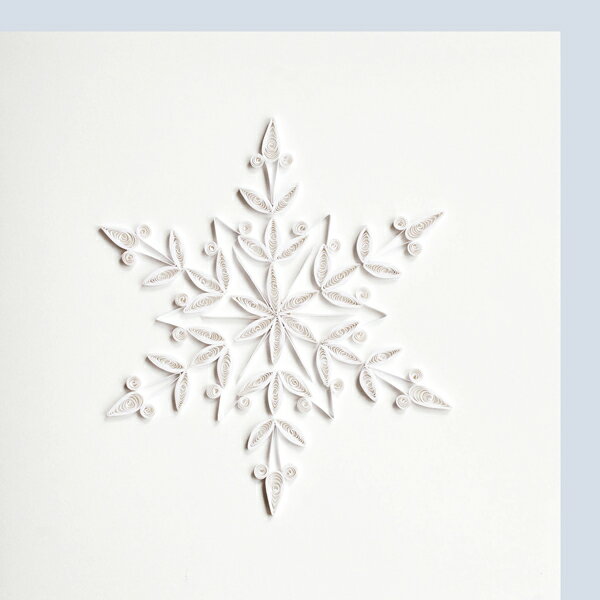 Quilling Card　 雪の結晶