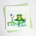 Quilling Card(クイリングカード) グリーティングカード Frog かえる