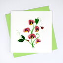 Quilling Card(NCOJ[h) O[eBOJ[h Sweet Pea XC[gs[