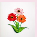 Quilling Card(クイリングカード) グリーティングカード Colorful Daisy デイジー