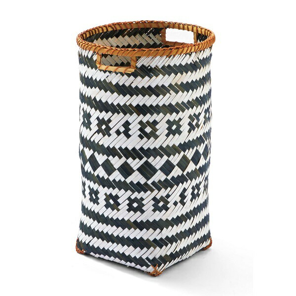 NORDAL(ノルダル) ラウンド バンブーバスケットΦ30×H49cm カゴ バスケット 竹かご おもちゃ箱 ランドリーバック ブランケット入れ ストック入れ 手編みカゴ 洗濯カゴ