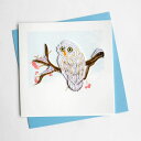 Quilling Card(NCOJ[h) O[eBOJ[h Snowy Owl ӂ낤