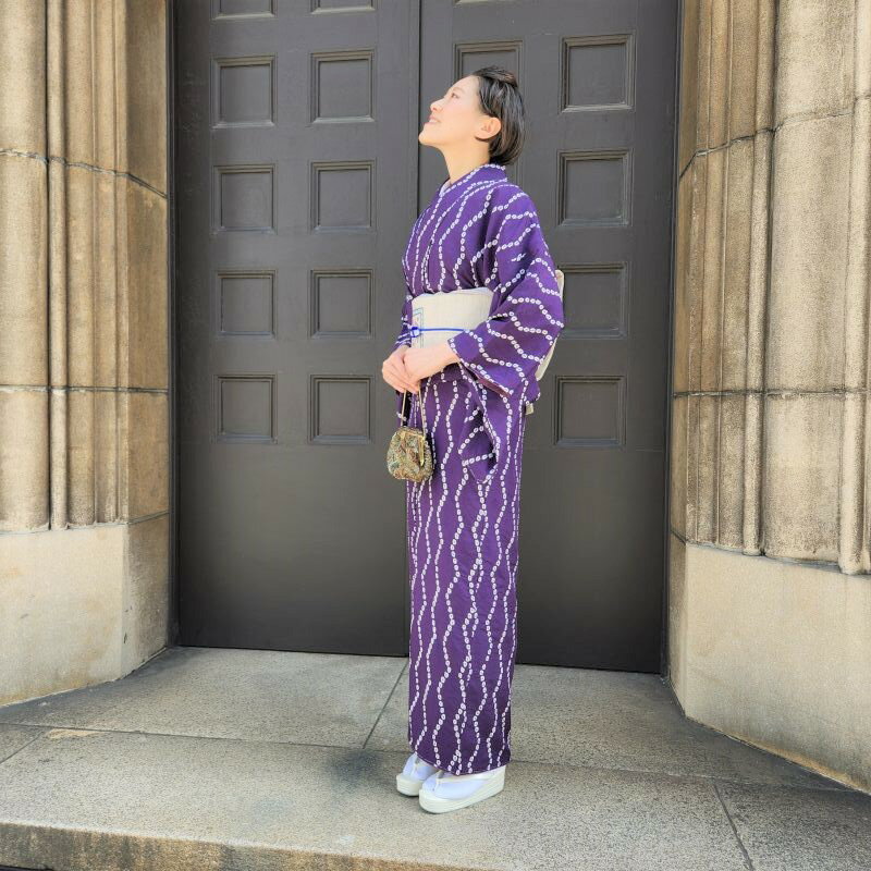 名古屋帯 貝紫 紬 カジュアル 九寸名古屋帯 御仕立上り (3222)l-y