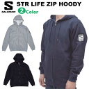 22-23 SALOMON STR LIFE ZIP HOODY salomon サロモン パーカー 黒 ブラック グレー メンズ レディース