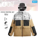 23-24 PICTURE STONE PRINTED JKT picture ピクチャー スノボウェア ウェア ジャケット メンズ スノーボードスキー 2023-2024