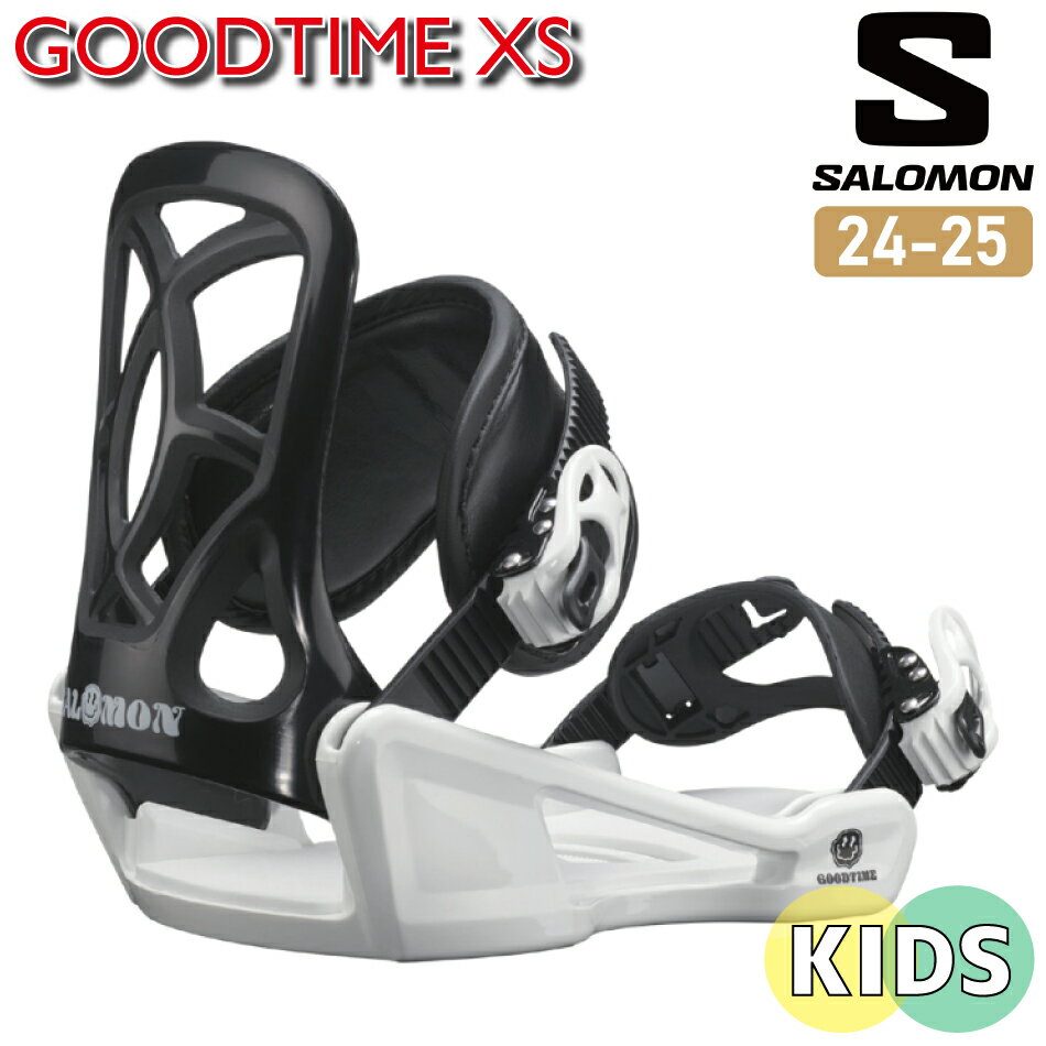 早期予約 24-25 SALOMON サロモン GOODTIME XS ビンディング BINDING キッズ ジュニア 子供 スノーボード 日本正規品 2024-2025