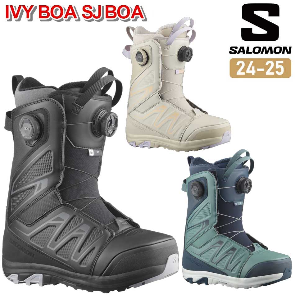 24-25 SALOMON サロモン IVY BOA SJ BOA ブーツ スノーボード BOOTS レディース 日本正規品 2024-2025