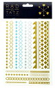 2枚以上で【ゆうパケット】送料無料 RAD TATZ METALLIC TATTOOS メタリックタトゥー タトゥーシール TATOO シール メタリックタトゥーシール タトゥーシール ゴールド タトゥーシール 大判 ボディシール 星 羽 蝶 ハート MT-62(4)