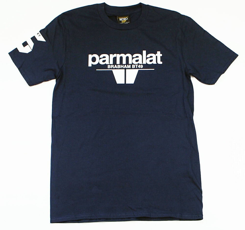 Parmalat Brabham ブラバム BT49 ネルソン ピケ Tシャツ レトロGP オフィシャル F1