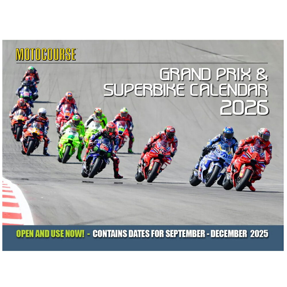 楽天クラブウィナーズ2026年 モトコース & スーパーバイク 壁掛け カレンダー MotoGP バイク