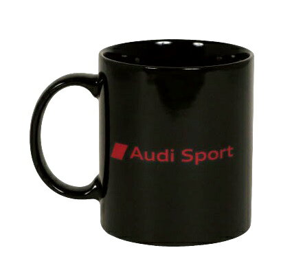 AUDI オフィシャル アウディ スポーツ ロゴ マグカップ 食器 キッチン ブラック 公式
