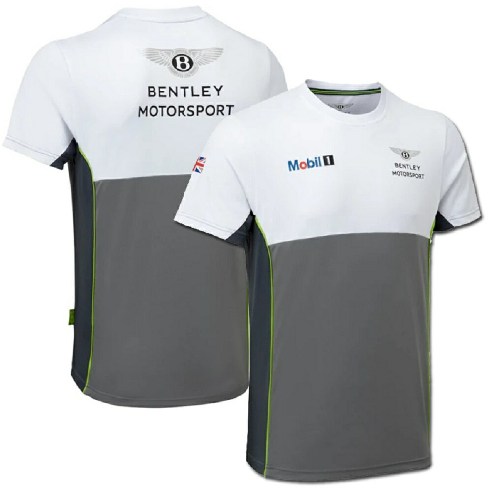 Bentley ベントレー モータースポーツ オフィシャル スポンサー Tシャツ ホワイト グリーン グレー