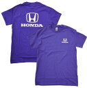 ホンダ オフィシャル US限定 HONDA クラシックロゴ Tシャツ パープル 紫 公式