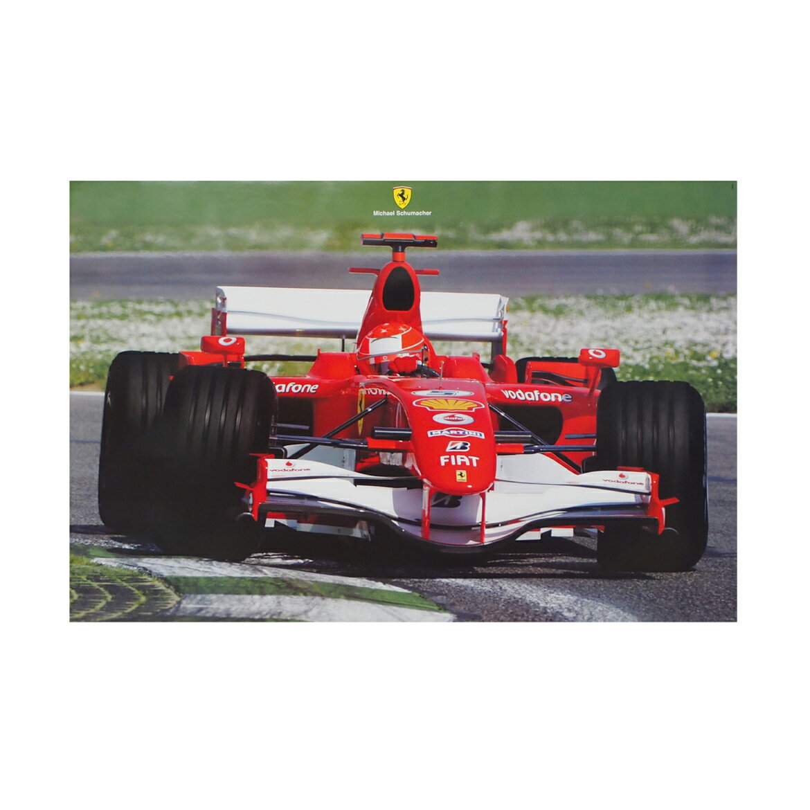 ミハエル シューマッハ フェラーリ 248F1 2006年 ポスター 縦68cm 横98cm 壁紙 アート モータースポーツ Formula1 Ferrari