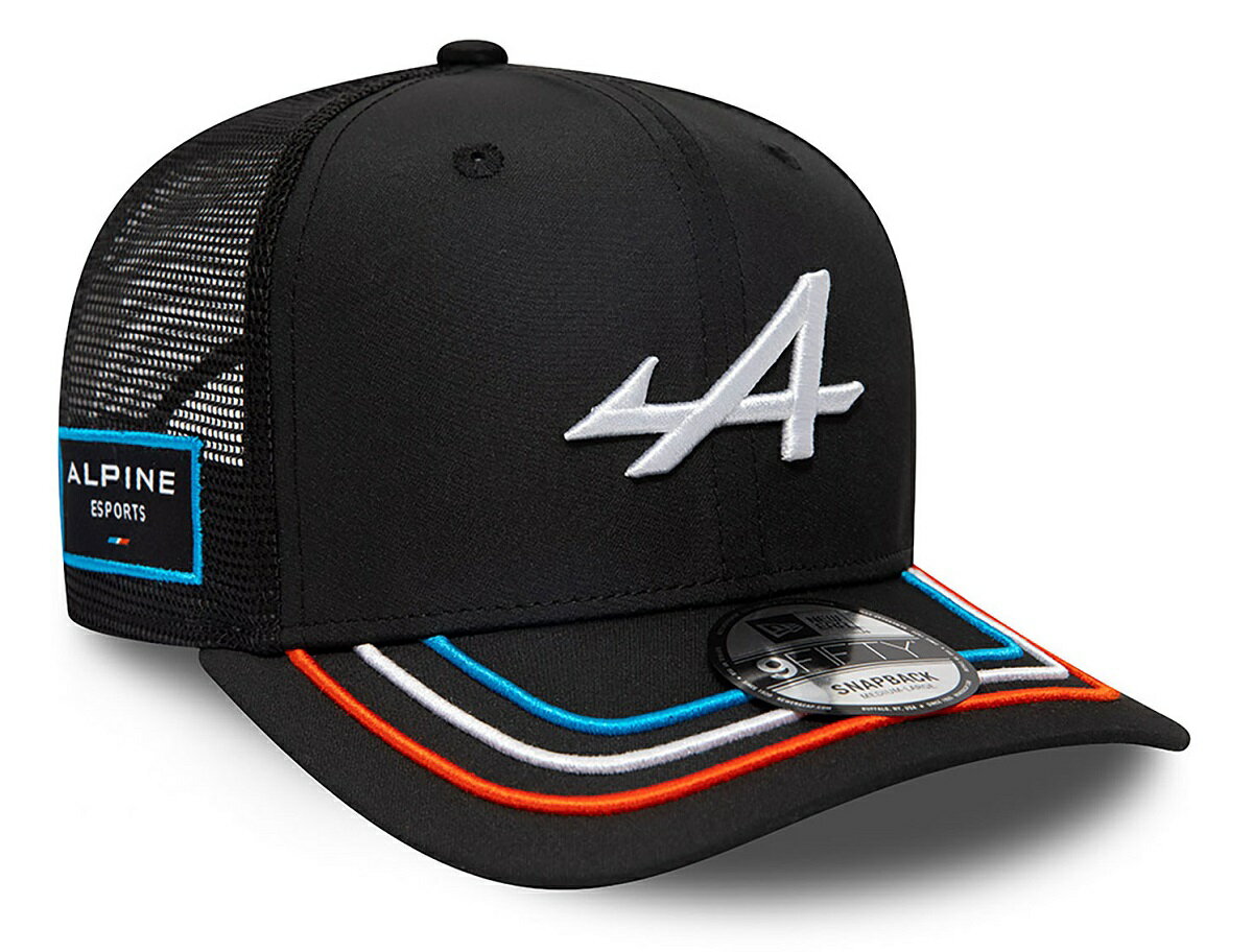 楽天クラブウィナーズ2023 アルピーヌ E-Sports NEW ERA 9FIFTY プレカーブ メッシュ キャップ / ブラック 公式 F1 Alpine