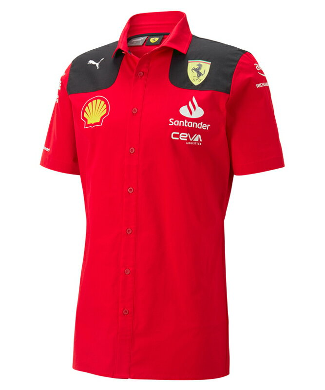 2023年 PUMA スクーデリア フェラーリ チーム オフィシャル シャツ レッド F1 公式 Ferrari 半袖