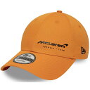 2023 マクラーレン F1 チーム オフィシャル NewEra 9FORTY フローレス ベースボール キャップ 帽子 オレンジ McLaren