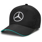 2024 メルセデス AMG ペトロナス チーム ベースボール キャップ ブラック F1 公式 オフィシャル Mercedes 帽子 黒