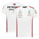 キッズ用 2023 メルセデス AMG ペトロナス チーム オフィシャル Tシャツ ホワイト 白 公式 F1 子供用