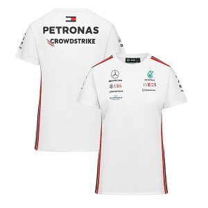 【レディース】 2023 メルセデス AMG ペトロナス F1 チーム Tシャツ / ホワイト 公式 F1