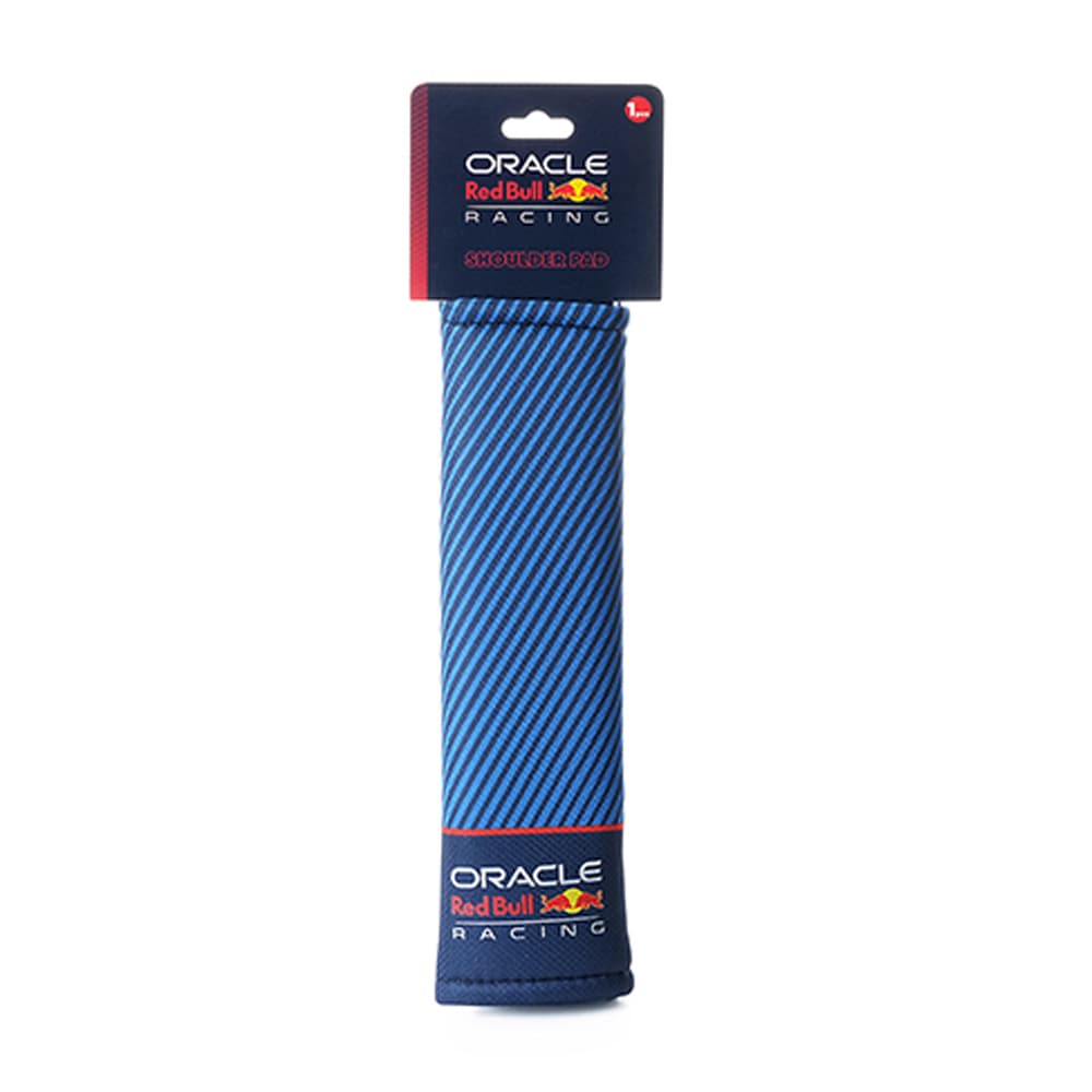 オラクル レッドブル レーシング オフィシャル ショルダー パッド ブルー ブラック シートベルトカバー..