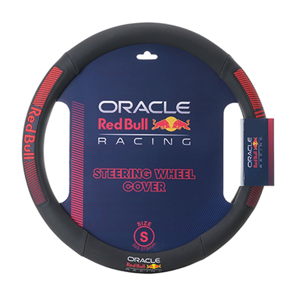 オラクル レッドブル レーシング オフィシャル ステアリング カバー サイドレッド ブラック Sサイズ ス..