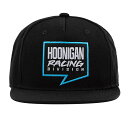 Hoonigan オフィシャル フーニガン レーシング Division ボルト スナップバック フラット キャップ 帽子 ブラック 黒 ストリート ケン ブロック 公式