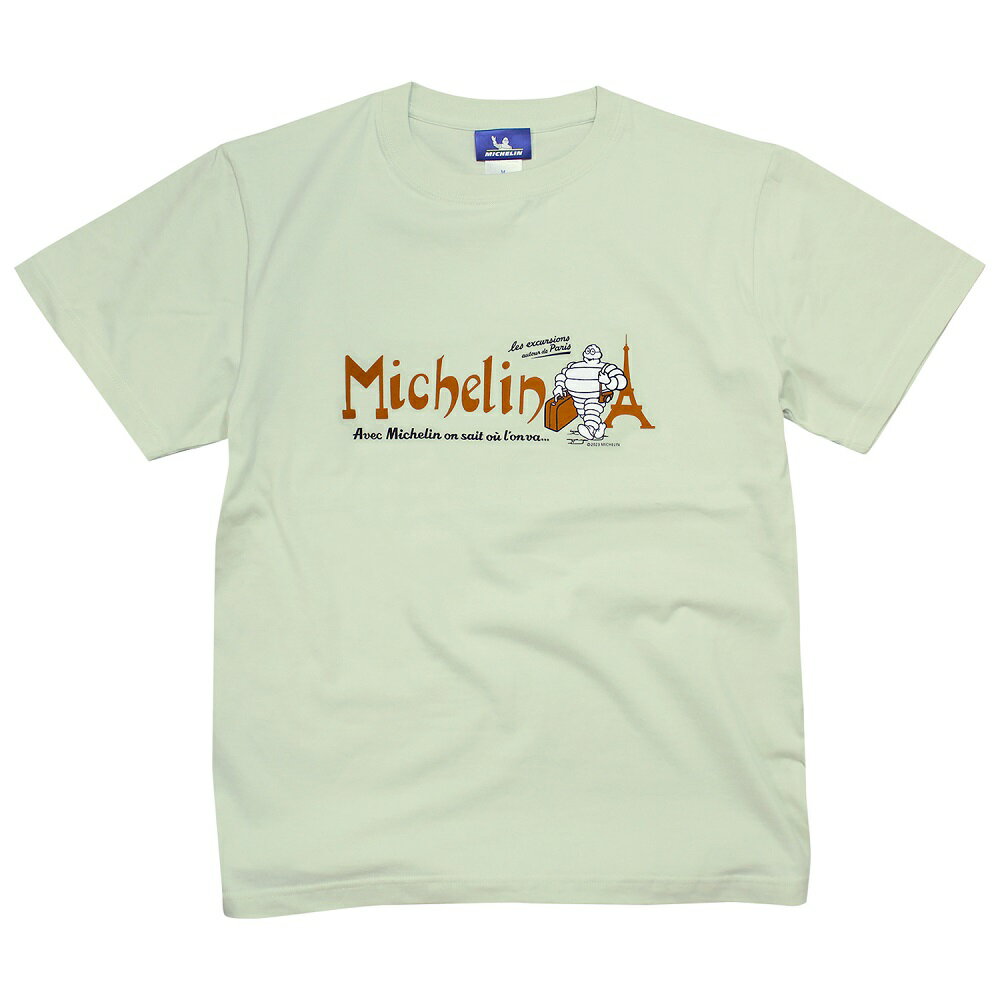 ミシュラン オフィシャル パリ Tシャツ / フロストグリーン Michelin 半袖