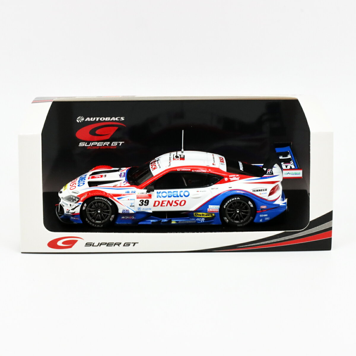 スパーク 1/43 2022年 SUPER GT GT500 No.39 TEAM SARD GR Supra 関口雄飛 中山雄一 ホワイト ブルー レッド 39号車 スープラ 模型 ミニチュア ミニカー モデルカー 国内 レース スーパーGT SGT033