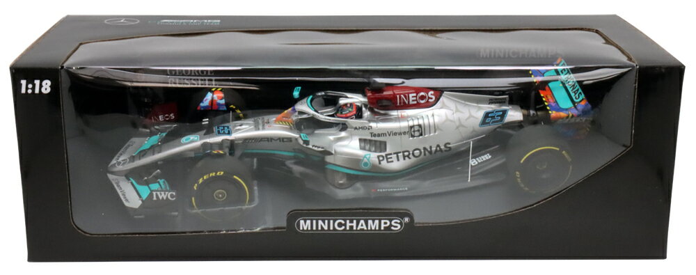 楽天クラブウィナーズミニチャンプス 1/18 2022年 メルセデス AMG W13 ジョージ ラッセル マイアミGP 模型 ミニチュア ミニカー モデルカー F1