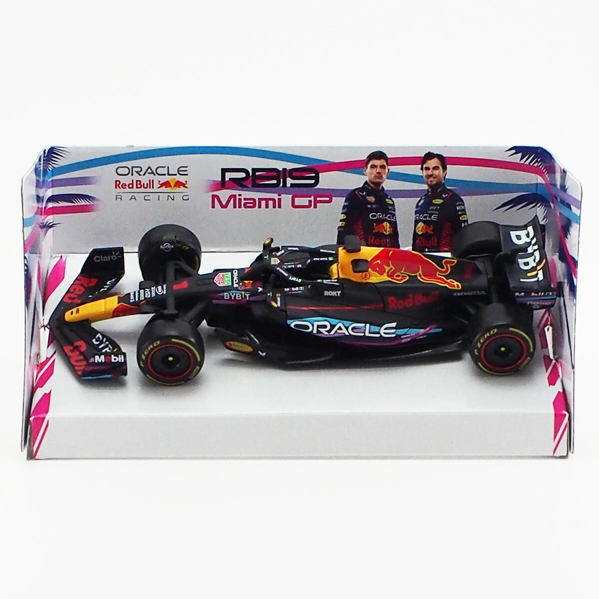 2023 ブラゴ 1/43 スケール オラクル レッドブル レーシング RB19 #1 マックス フェルスタッペン ミニカー モデルカー マイアミGP仕様 F1 38082VA